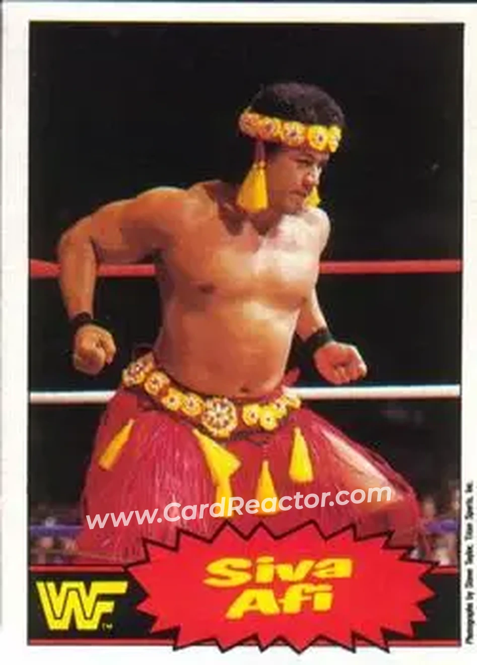 1985 O-Pee-Chee WWF Pro Wrestling Stars Series 2 #34 - Siva Afi