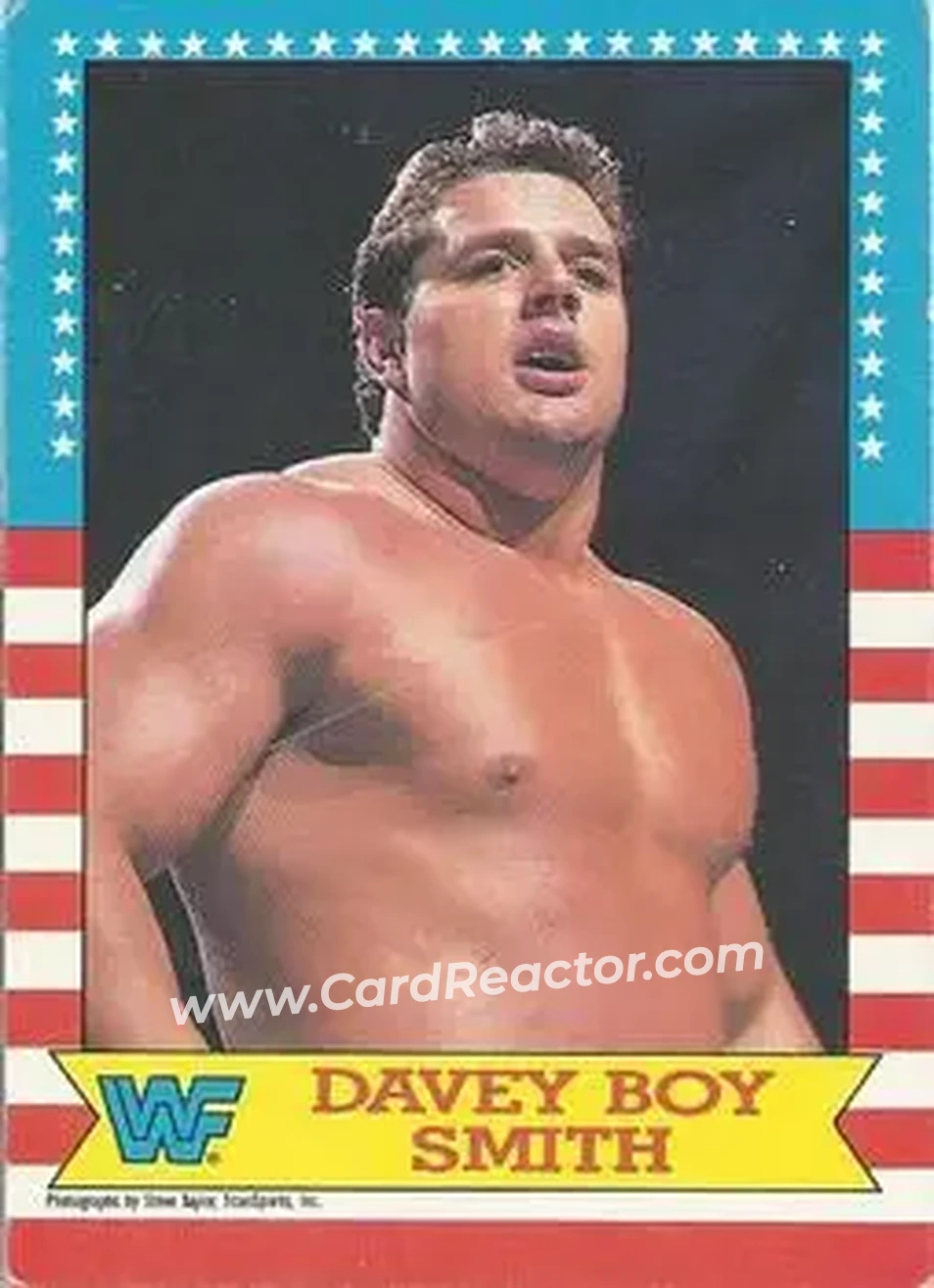 1987 O-Pee-Chee WWF #19 - Davey Boy Smith