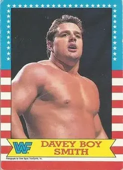 1987 O-Pee-Chee WWF #19 - Davey Boy Smith