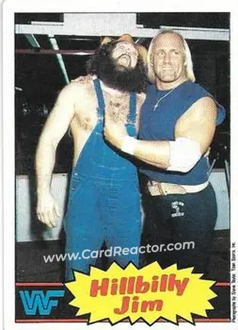 1986 Scanlens WWF Pro Wrestler #15 - Hillbilly Jim