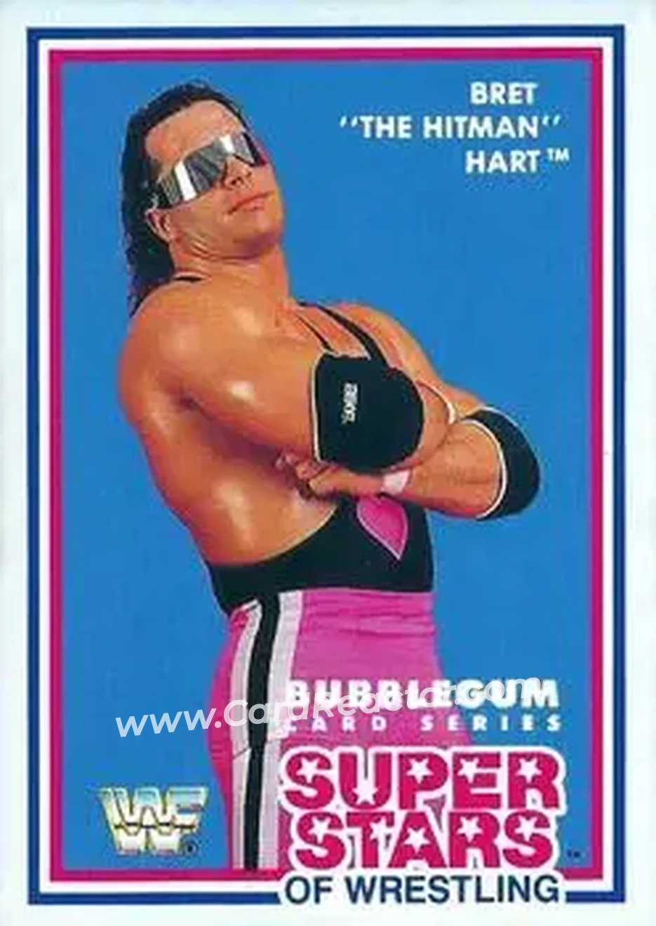 1989 Market-Scene WWF Superstars of Wrestling Series 1 #1 - Bret "Hit Man" Hart