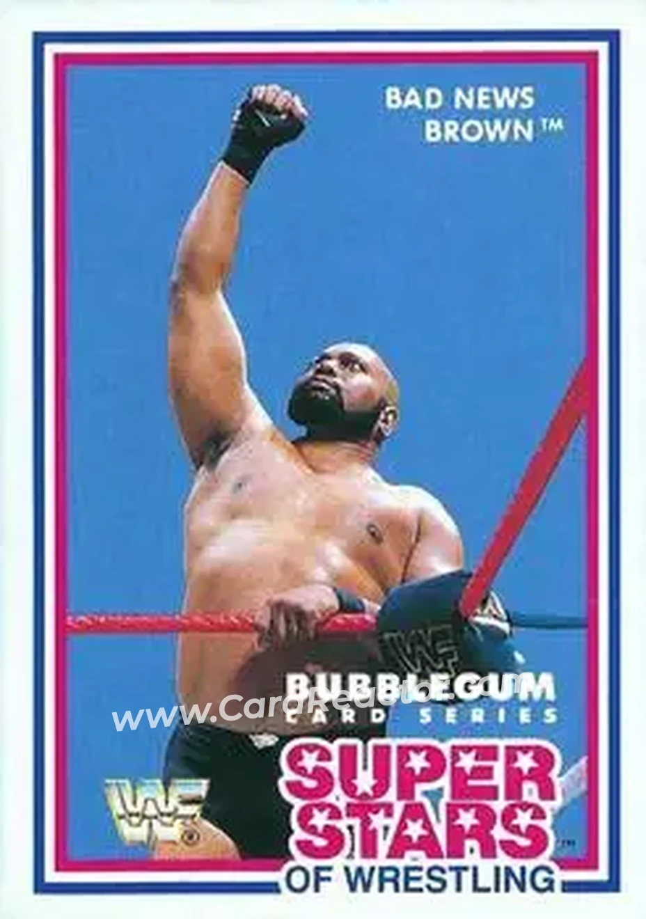 1989 Market-Scene WWF Superstars of Wrestling Series 1 #5 - Bad News Brown