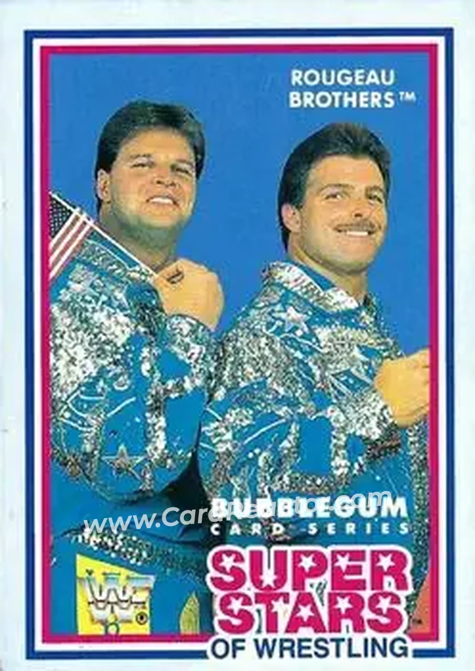 1989 Market-Scene WWF Superstars of Wrestling Series 1 #20 - Rougeau Brothers