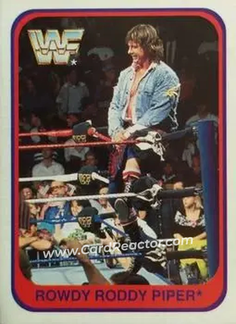 1991 Merlin WWF (Italian) #69 - Rowdy Roddy Piper