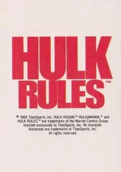 1990 Classic WWF #145 - Hulk Hogan