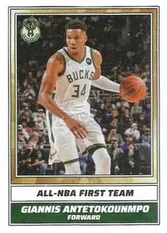 2022-23 Panini NBA Sticker Collection (European Edition) #5 - Giannis Antetokounmpo - Milwaukee Bucks