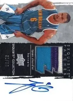 2009-10 Upper Deck Exquisite Collection - Exquisite Patches #P-CH - Tyson Chandler - New Orleans Hornets