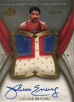 2009-10 Upper Deck Exquisite Collection - Limited Logos #L-JE - Julius Erving - Philadelphia 76ers