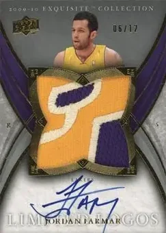 2009-10 Upper Deck Exquisite Collection - Limited Logos #L-JF - Jordan Farmar - Los Angeles Lakers
