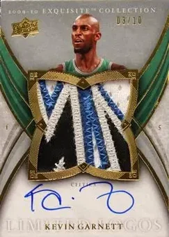 2009-10 Upper Deck Exquisite Collection - Limited Logos #L-KG - Kevin Garnett - Boston Celtics