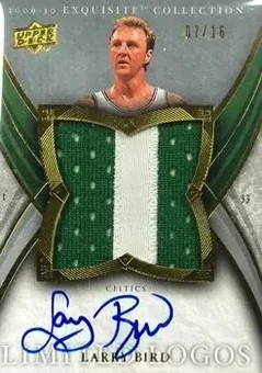 2009-10 Upper Deck Exquisite Collection - Limited Logos #L-LB - Larry Bird - Boston Celtics