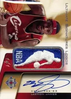 2004-05 Upper Deck Ultimate Collection - Signature Logos #USL-LJ - LeBron James - Cleveland Cavaliers