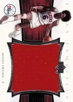 2004-05 Upper Deck Exquisite Collection - Extra Exquisite Jerseys #EE-JE - Julius Erving - Philadelphia 76ers