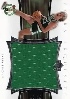 2004-05 Upper Deck Exquisite Collection - Extra Exquisite Jerseys #EE-LB - Larry Bird - Boston Celtics
