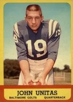1963 Topps #1 - John Unitas - Baltimore Colts
