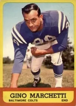 1963 Topps #8 - Gino Marchetti - Baltimore Colts