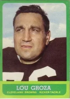 1963 Topps #19 - Lou Groza - Cleveland Browns
