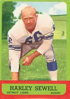 1963 Topps #29 - Harley Sewell - Detroit Lions