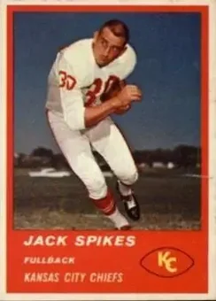 1963 Fleer #46 - Jack Spikes - Kansas City Chiefs