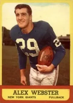 1963 Topps #51 - Alex Webster - New York Giants
