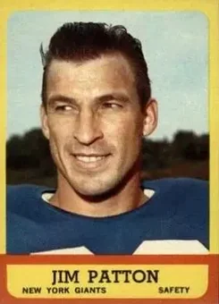 1963 Topps #58 - Jim Patton - New York Giants