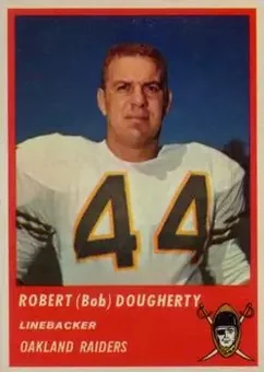 1963 Fleer #64 - Bob Dougherty - Oakland Raiders