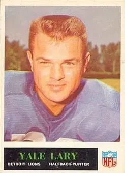 1965 Philadelphia #63 - Yale Lary - Detroit Lions