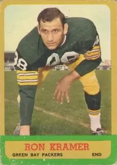 1963 Topps #92 - Ron Kramer - Green Bay Packers