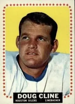 1964 Topps #70 - Doug Cline - Houston Oilers