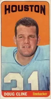 1965 Topps #72 - Doug Cline - Houston Oilers