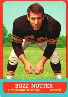 1963 Topps #128 - Buzz Nutter - Pittsburgh Steelers