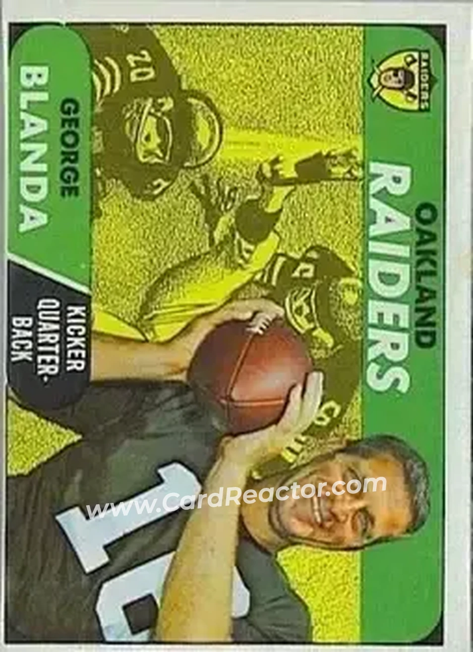1968 Topps #142 - George Blanda - Oakland Raiders