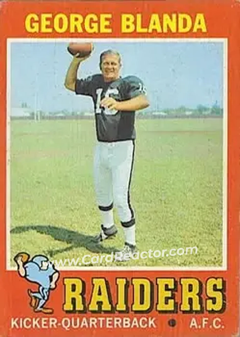 1971 Topps #39 - George Blanda - Oakland Raiders
