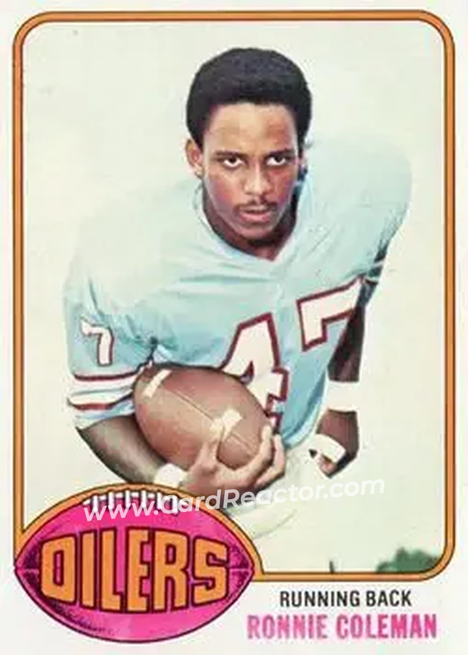 1976 Topps #22 - Ronnie Coleman - Houston Oilers