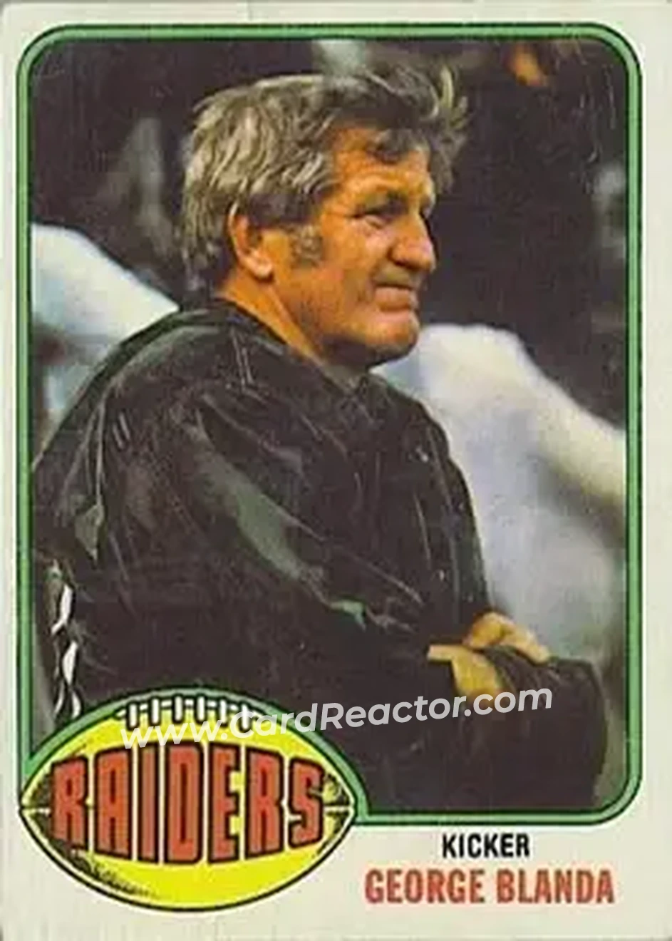 1976 Topps #355 - George Blanda - Oakland Raiders