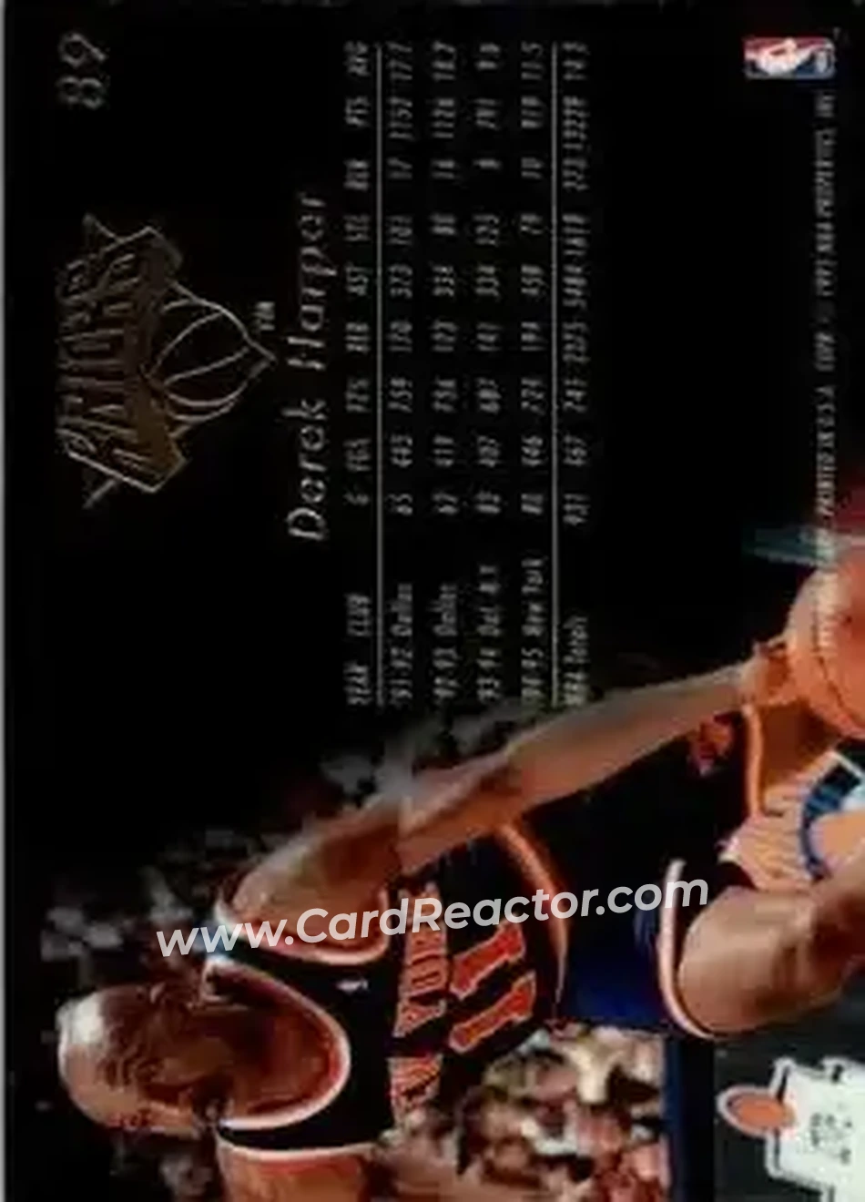 1995-96 Flair #89 - Derek Harper - New York Knicks - Back