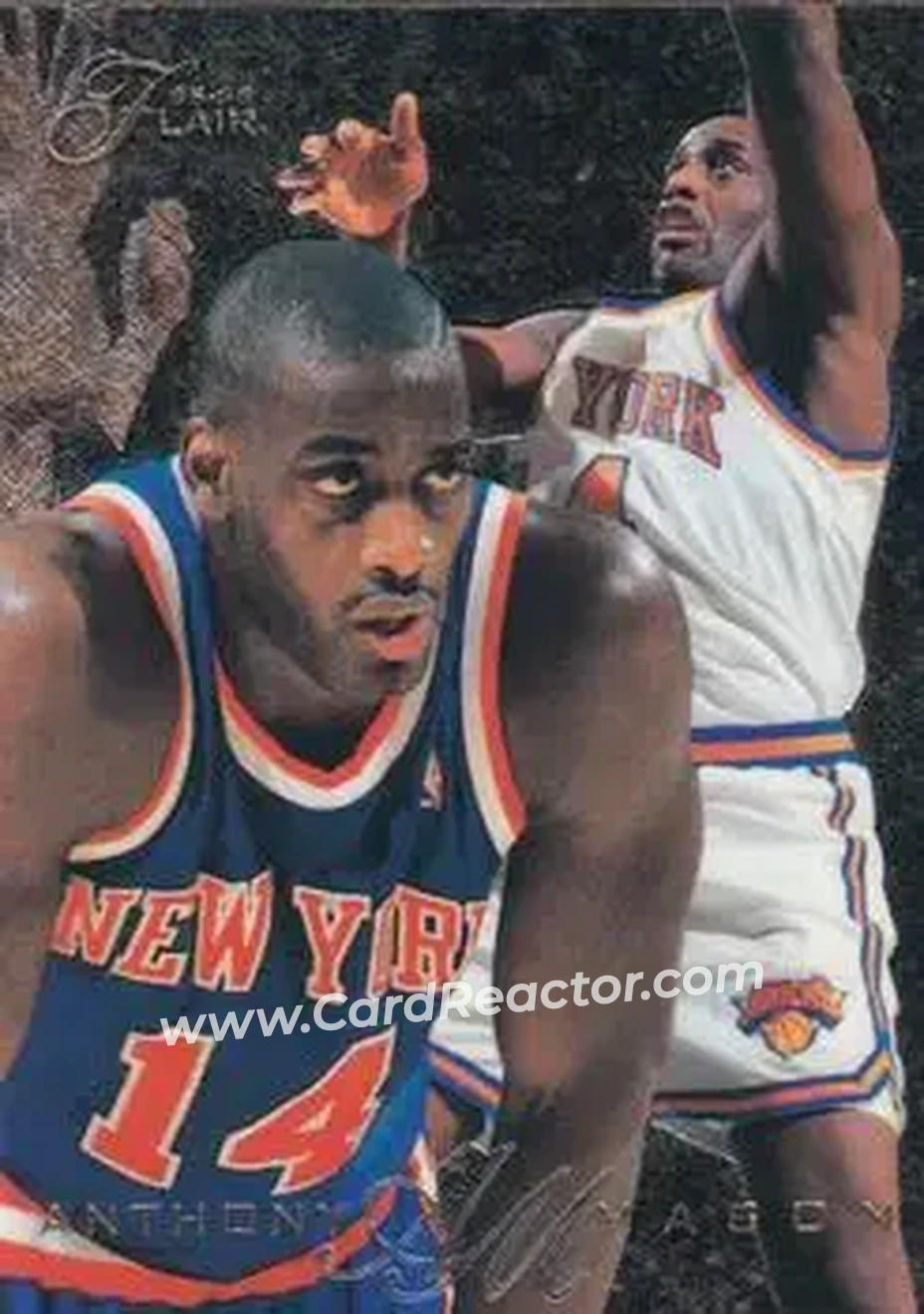 1995-96 Flair #90 - Anthony Mason - New York Knicks - Front