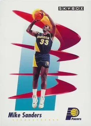 1991-92 SkyBox #116 - Mike Sanders - Indiana Pacers