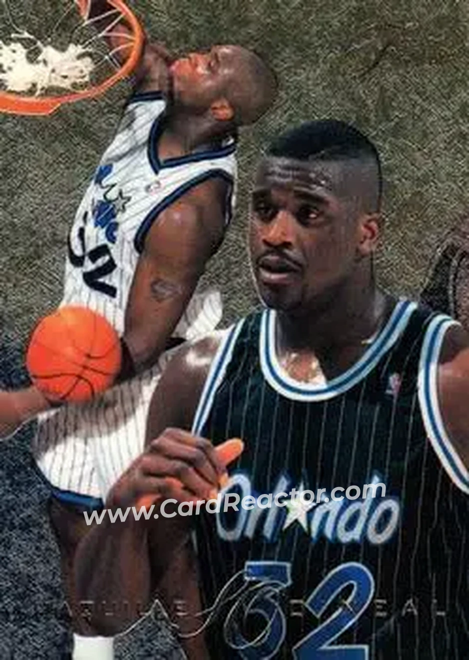 1995-96 Flair #97 - Shaquille O'Neal - Orlando Magic - Front