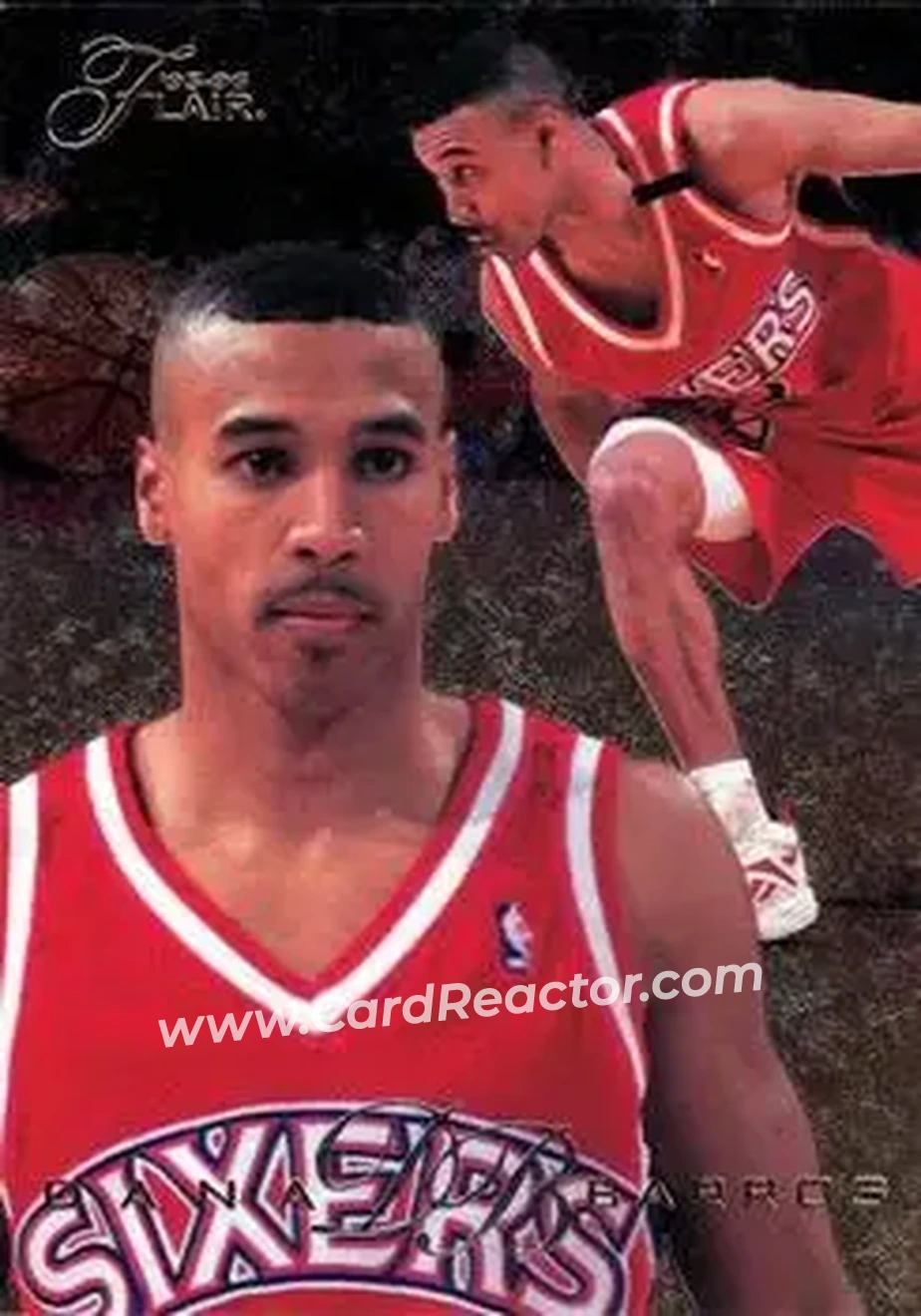 1995-96 Flair #100 - Dana Barros - Boston Celtics - Front