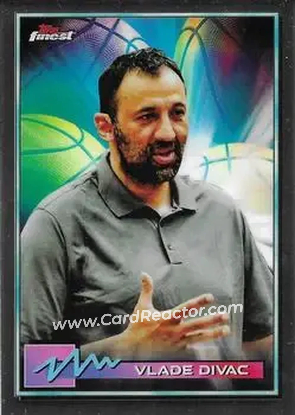 2021 Topps Finest #12 - Vlade Divac