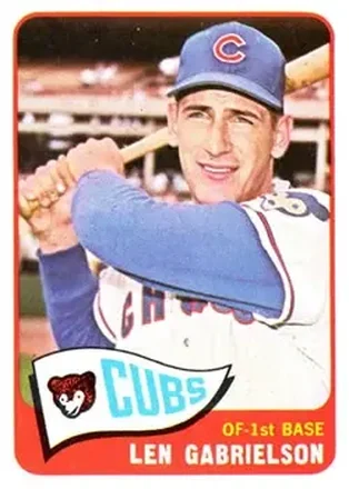 1965 Topps #14 - Len Gabrielson - Chicago Cubs