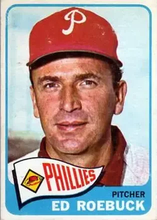 1965 Topps #52 - Ed Roebuck - Philadelphia Phillies