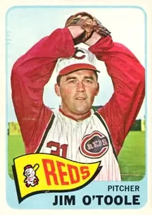 1965 Topps #60 - Jim O'Toole - Cincinnati Reds