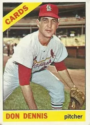1966 O-Pee-Chee #142 - Don Dennis - St. Louis Cardinals