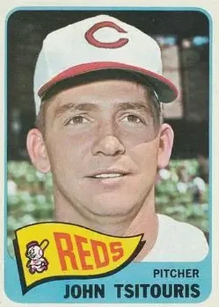 1965 O-Pee-Chee #221 - John Tsitouris - Cincinnati Reds