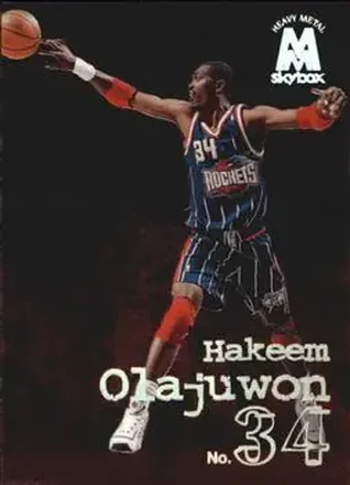 1998-99 SkyBox Molten Metal #110 - Hakeem Olajuwon - Houston Rockets