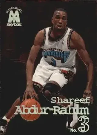 1998-99 SkyBox Molten Metal #131 - Shareef Abdur-Rahim - Vancouver Grizzlies