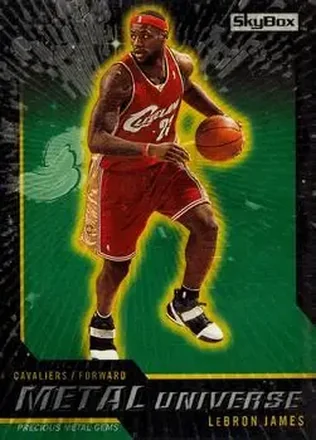 2008-09 SkyBox - Metal Universe Precious Metal Gems (Green) #2 - LeBron James - Cleveland Cavaliers