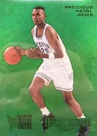 2013-14 Fleer Retro - '95-96 Metal Universe Precious Metal Gems Green #236 - Anfernee Hardaway - Memphis Tigers